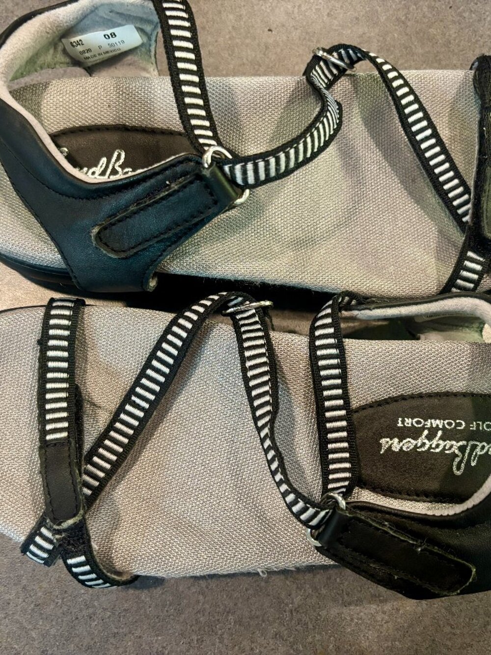 ~~Sandbaggers Womens Sandals Galia Golf Adjustable Straps Orthopedic Sz 8